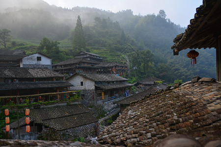 石栀岩风景区地标风光背景图片