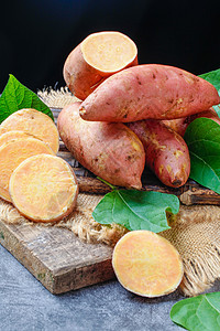 黄心红薯背景图片