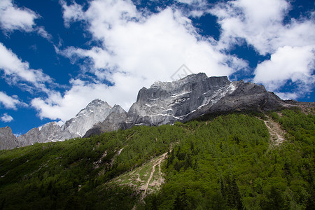 川西双桥沟景区旅游高清图片素材