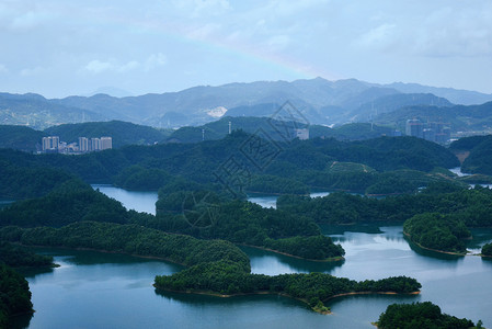 浙江千岛湖背景图片