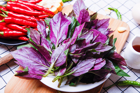 进口原料紫叶有机蔬菜背景