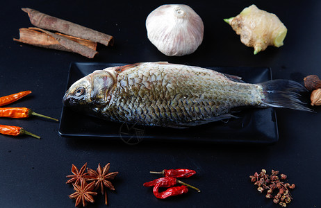 鱼类烹饪食材高清图片