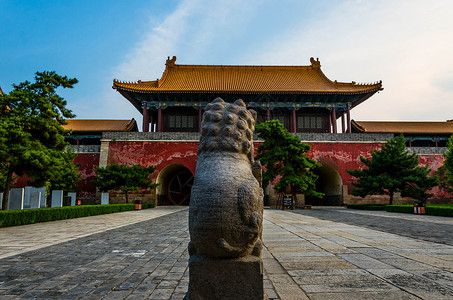 华阴西岳庙背景图片