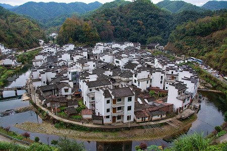 婺源篁岭风景区晒秋图片