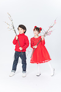 春节新年儿童人像图片