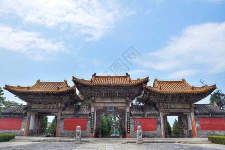华阴西岳庙背景图片