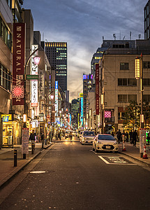 东京著名建筑东京银座背景