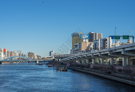东京掠影日本城市景观街高清图片