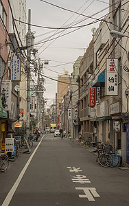 日本东京街景背景图片