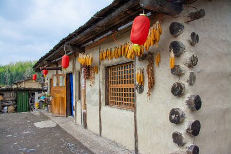 吉林长白山下我国最后的木屋村落背景图片