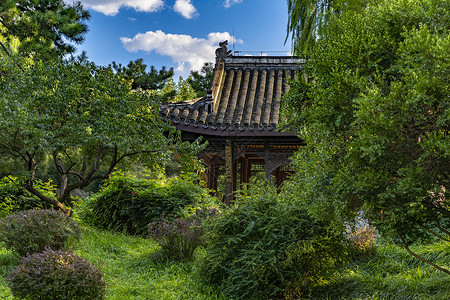 北京陶然亭公园北京陶然亭.醉翁亭背景