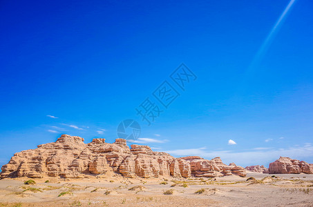 蒙古戈壁甘肃敦煌雅丹国家地质公园背景