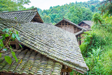 贵州南龙古寨背景图片