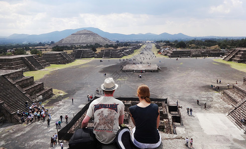 墨西哥城旅行寻找玛雅文明背景图片
