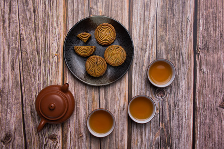 中秋美食月饼图片