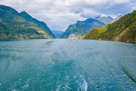 山峡大坝重庆乌江山峡风景名胜区背景