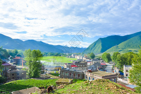 西藏沿途风光背景图片