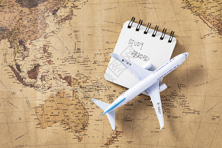 出国留学世界地图高清图片