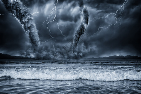 龙卷风自然灾害台风设计图片
