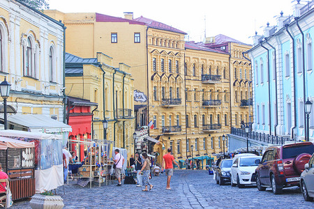 房子跳蚤市场乌克兰首都基辅背景