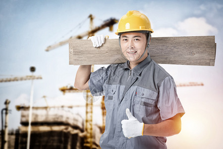 建筑工人背景图片
