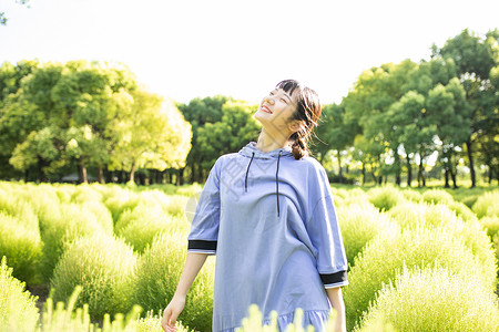 小清新美女背景图片