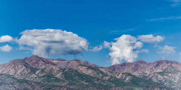 雪山雄鹰青海湖沿途风光背景