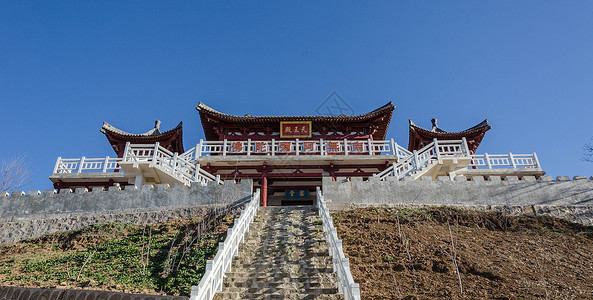 秦直道沿路风景背景