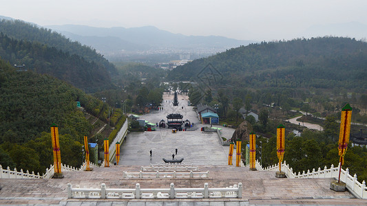 陶瓷地藏王菩萨九华山景区地藏王菩萨道场背景