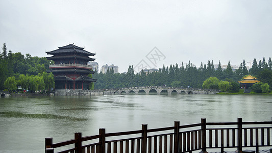 合肥双子座地标合肥逍遥津背景