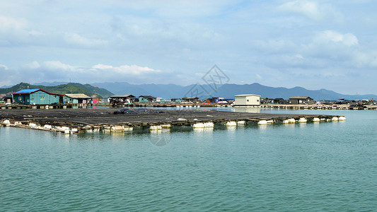 霞浦滩涂大海背景图片