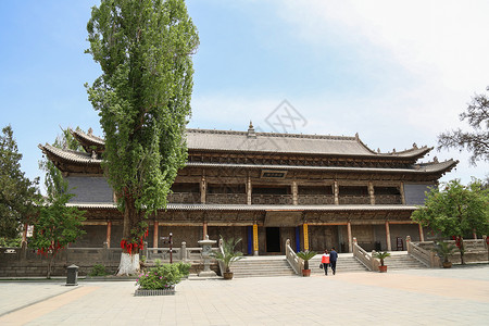 西夏舞女西夏大佛寺背景