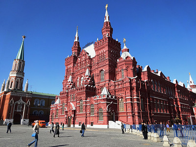 观光景观俄罗斯风光莫斯科国家历史博物馆背景