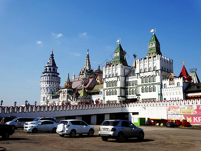 俄罗斯风光莫斯科风情娱乐城背景图片