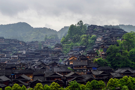 西江苗寨风景区高清图片