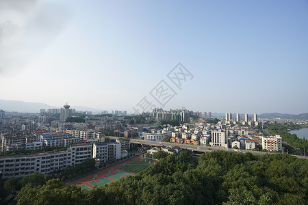 浏阳风光长沙浏阳思邈公园背景