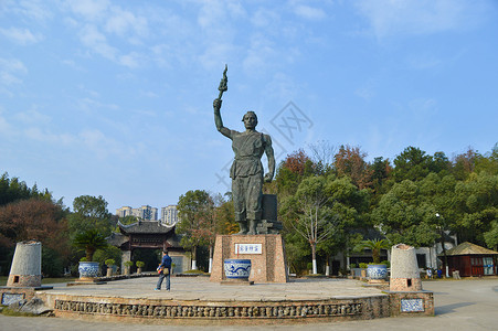 建筑陶瓷景德镇古窑民俗博览区背景