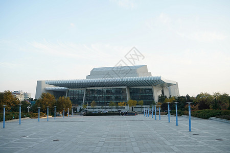 青岛大剧院背景图片