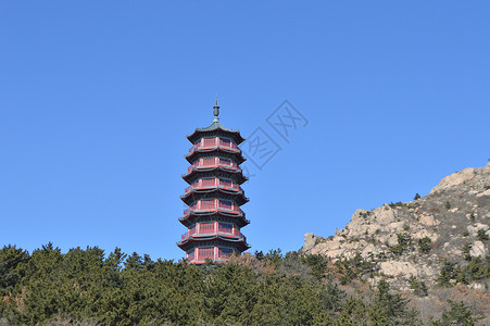 威海石岛赤山风景区背景