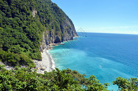 台湾太鲁阁清水断崖背景图片