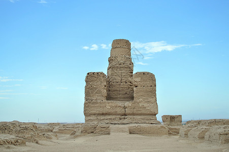 新疆吐鲁番高昌故城背景图片