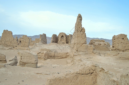新疆吐鲁番高昌故城背景图片
