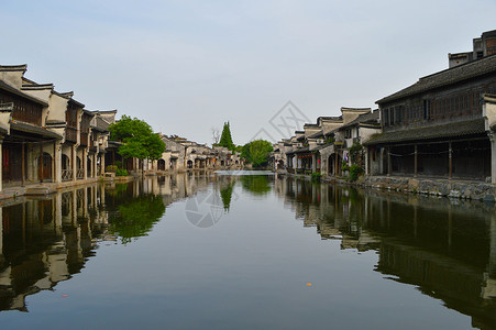 湖州南浔古镇背景图片