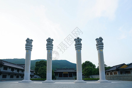 宁波阿育王寺背景图片