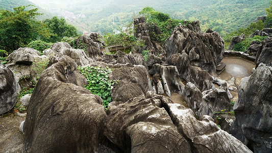 石林风景区衢州三衢石林背景