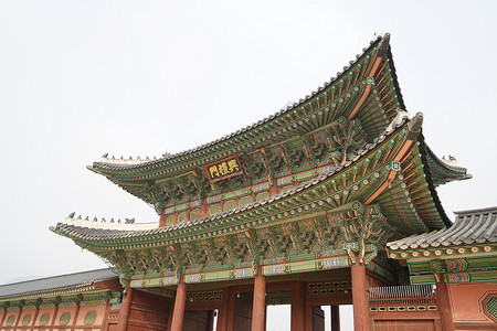 韩国首尔景福宫高清图片