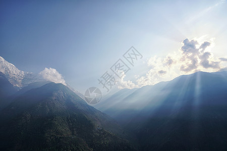 尼泊尔喜马拉雅山背景