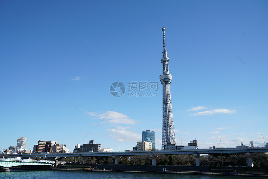 日本东京地标天空树东京晴空塔图片