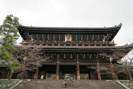 日本京都古建筑群背景图片