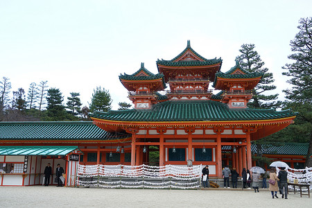 日本京都传统寺庙图片